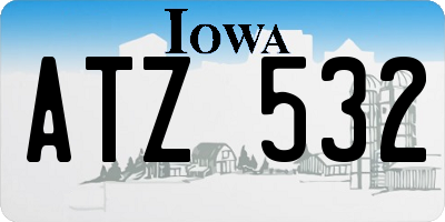 IA license plate ATZ532