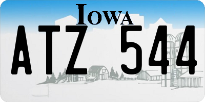 IA license plate ATZ544