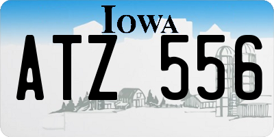 IA license plate ATZ556