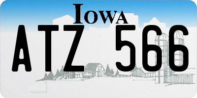 IA license plate ATZ566