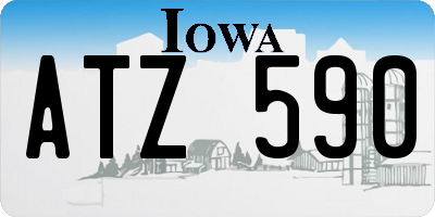 IA license plate ATZ590