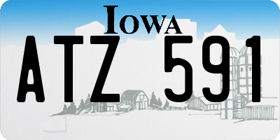 IA license plate ATZ591