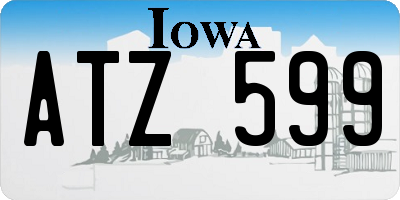 IA license plate ATZ599