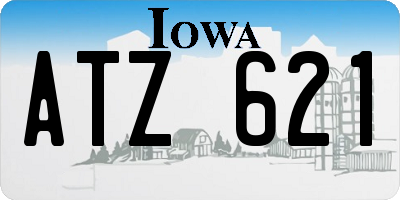IA license plate ATZ621