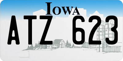 IA license plate ATZ623