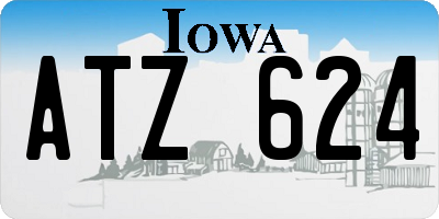 IA license plate ATZ624