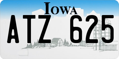 IA license plate ATZ625