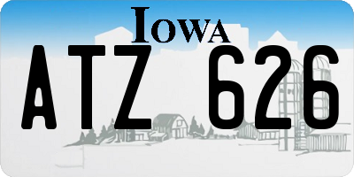 IA license plate ATZ626