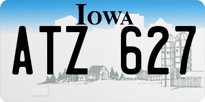 IA license plate ATZ627