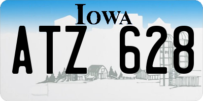 IA license plate ATZ628