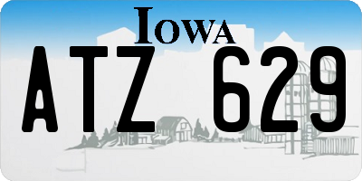 IA license plate ATZ629