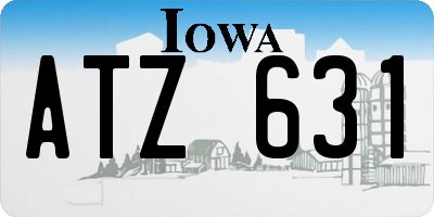 IA license plate ATZ631