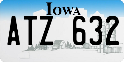 IA license plate ATZ632
