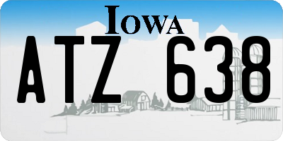 IA license plate ATZ638
