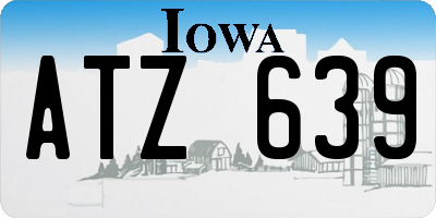 IA license plate ATZ639
