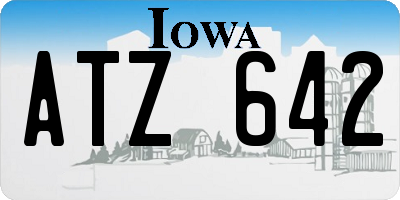 IA license plate ATZ642