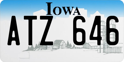 IA license plate ATZ646