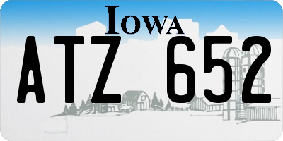 IA license plate ATZ652