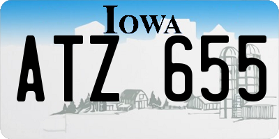 IA license plate ATZ655