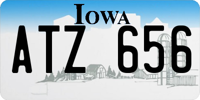 IA license plate ATZ656