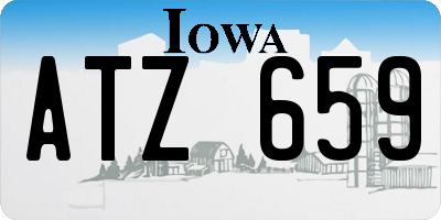 IA license plate ATZ659