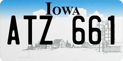 IA license plate ATZ661