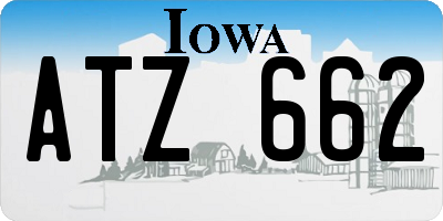 IA license plate ATZ662