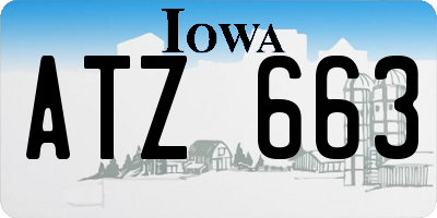 IA license plate ATZ663