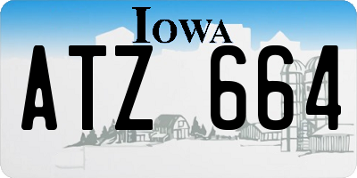 IA license plate ATZ664