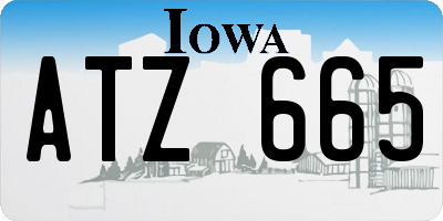IA license plate ATZ665