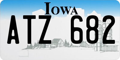 IA license plate ATZ682