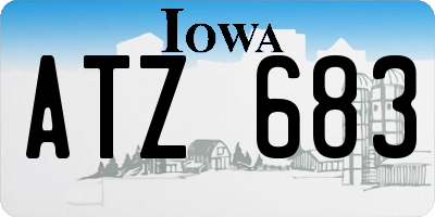 IA license plate ATZ683
