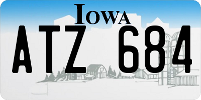 IA license plate ATZ684