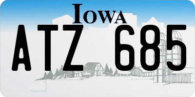 IA license plate ATZ685