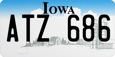 IA license plate ATZ686