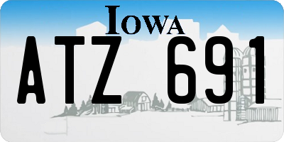 IA license plate ATZ691