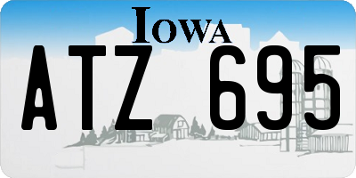 IA license plate ATZ695