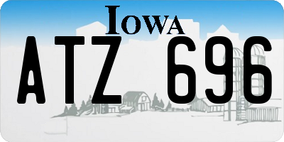 IA license plate ATZ696