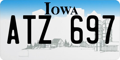 IA license plate ATZ697