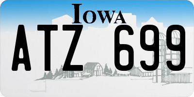 IA license plate ATZ699