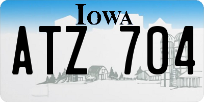 IA license plate ATZ704