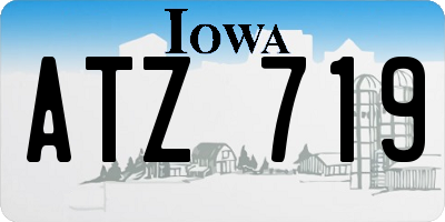 IA license plate ATZ719