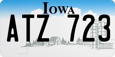 IA license plate ATZ723