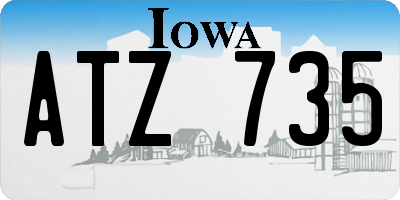 IA license plate ATZ735