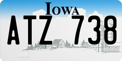IA license plate ATZ738