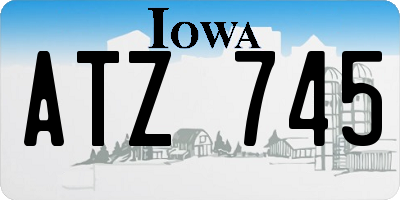 IA license plate ATZ745
