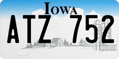 IA license plate ATZ752