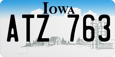 IA license plate ATZ763
