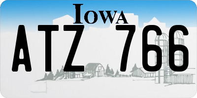 IA license plate ATZ766