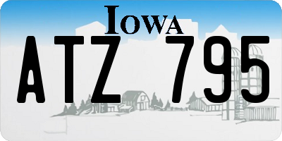 IA license plate ATZ795